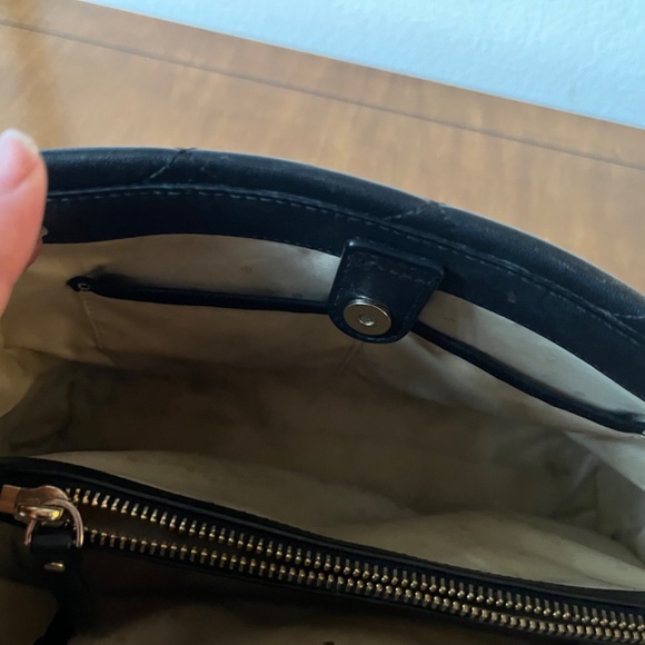 Kate spade quilted black leather tote bag - Picture 4 of 5